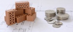 Wohnbau, AfA, Ziegelsteine, Geld, Bauplan